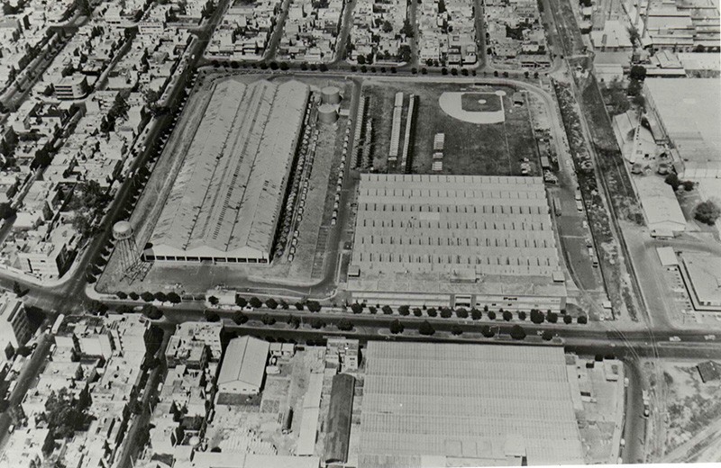 Fotografía aérea del primer Complejo de Manufactura de GM en México